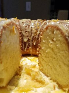 A picture of Orange bundt cake.