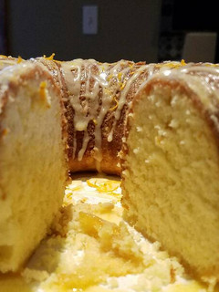 A picture of Orange bundt cake.