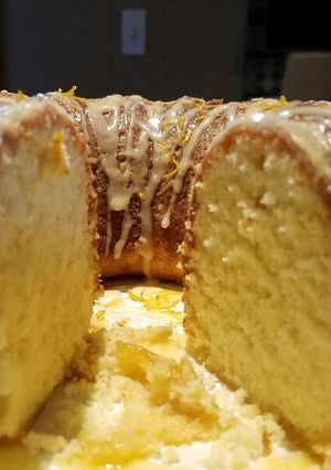 A picture of Orange bundt cake.