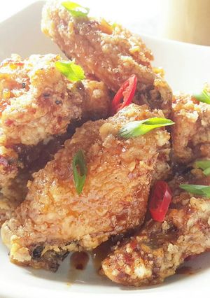 Foto resep Korean Sweet Crispy Chicken (Dakgangjeong)