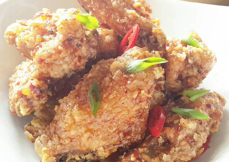Resep Korean Sweet Crispy Chicken (Dakgangjeong) Anti Gagal