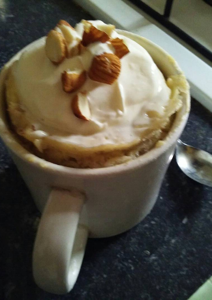 Una foto de Mugcake de 🍌 banana y almendras