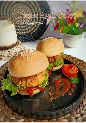 Foto resep Burger ayam crispy