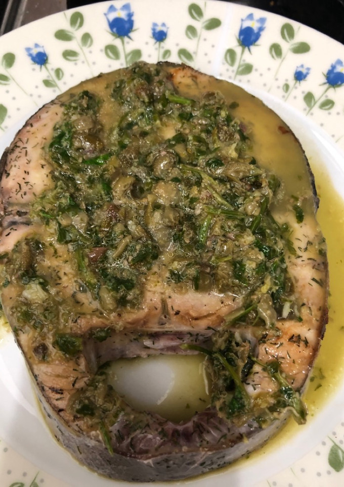 Una foto de 336. Salsa verde de limón (salsa)