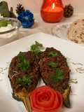 Terong isi ala Turki/Karnıyarık/ Stuffed Eggplants (aubergines)