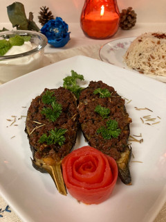 Foto resep Terong isi ala Turki/Karnıyarık/ Stuffed Eggplants (aubergines)