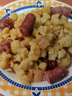 Una foto de Migas de harina en microondas