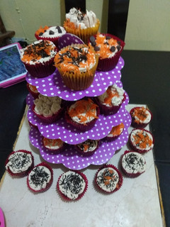Una foto de Cupcakes de zanahoria (piña, pasas y nuez)