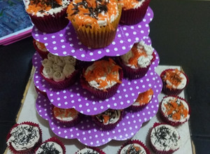 Una foto de Cupcakes de zanahoria (piña, pasas y nuez)