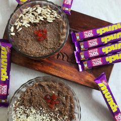 A picture of Semolina chocolate halwa.