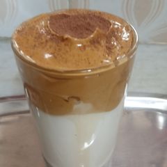 A picture of Dalgona coffee.
