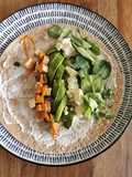 Wrap froid avocat, St Môret®️, feta et tofu fumé