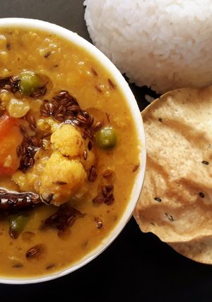 A picture of Mix vegetable Dal.