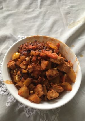 A picture of Tex-Mex Healthy Chicken Menudo.