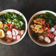 A picture of Relaxed Ramen - Veggie & or Chicken.