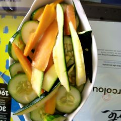 Courgette sweet carot Salad A picture of Courgette sweet carot Salad.