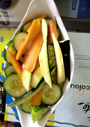 A picture of Courgette sweet carot Salad.