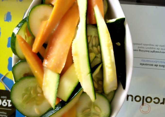 Courgette sweet carot Salad