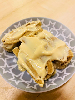 A picture of Stove Top Cake with Tofu Cream (Gluten and dairy free).