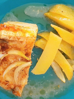 Foto de Bacalhau com batatas assados no forno
