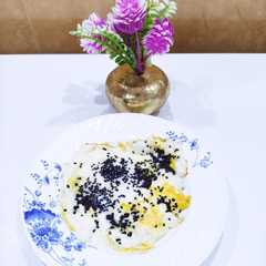 بيض بالجبن حبة سوداء🥚-レシピのメイン写真