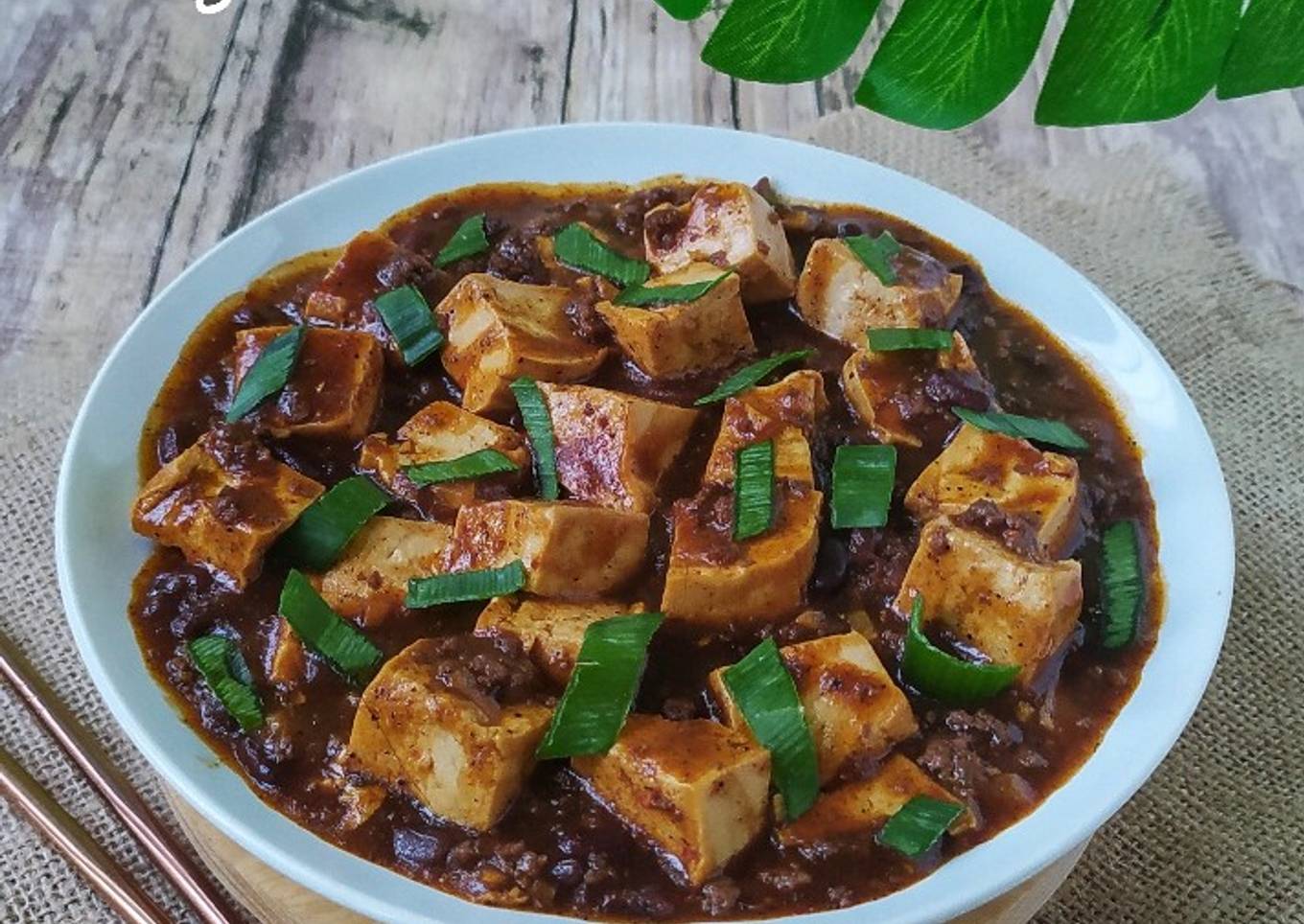 Mapo Tofu (Mapo Tahu Daging Cincang ala Kobe)