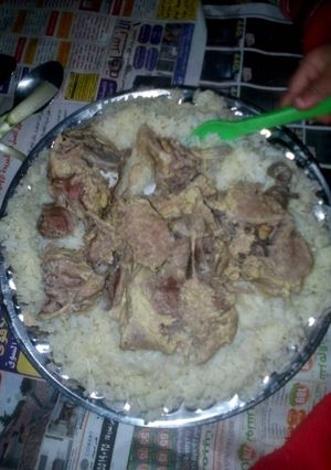 صورة لوصفة منسف سلطيه (اردنيه)