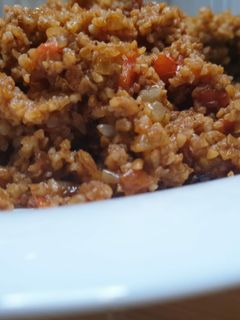 صورة لوصفة برغل ببندورة(طماطم)