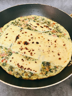 番茄九層塔起司烘蛋 的食譜成品照片