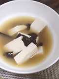 Miso Soup with Dried Seaweeds