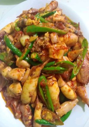 Foto resep Cumi cabe ijo.