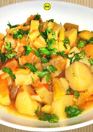 Фото Вкусное и полезное овощное рагу из корнеплодов.