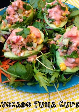 A picture of Avocado Tuna Cups.
