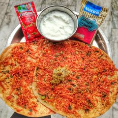 Gajar ka paratha A picture of Gajar ka paratha.
