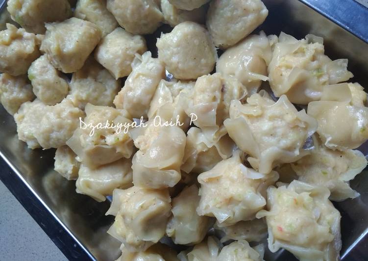 Siomay ayam&udang, mantappp....🦐🍗