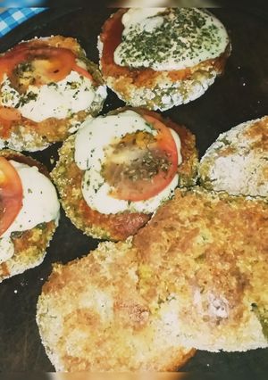 Una foto de Hamburguesas de arvejas 🍔😍