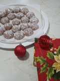 Red velvet crinkle cookies