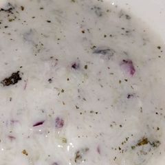 A picture of Cucumber Raita.