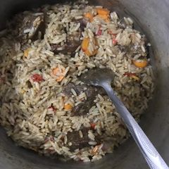 A picture of Black spiced rice.