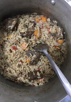 A picture of Black spiced rice.