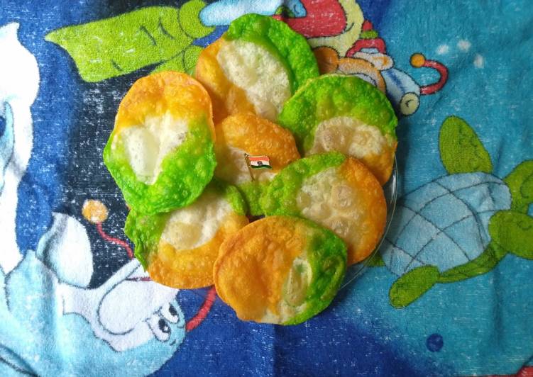 Recipe of Award-winning India Independence Day special tiranga puri # WPM