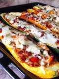Bí Ngòi Nướng Phô Mai Kiểu Mễ - Mexican Cheesy Zucchini Boats 🇲🇽