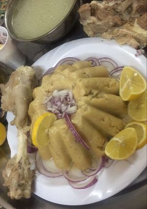 صورة لوصفة عصيدة ومرقه اللحم