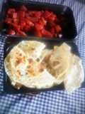 Quesadillas 🧀 y tomates horneados especiales 🍅