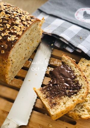 Foto resep Seedy Sandwich Bread (Roti tawar gandum dan biji2an)