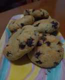Galletitas con chips de chocolate saludables con garbanzo