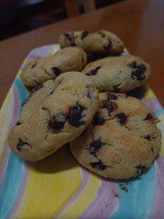 Una foto de Galletitas con chips de chocolate saludables con garbanzo