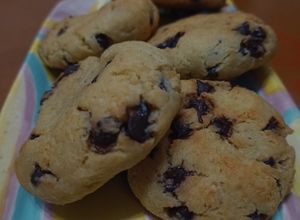 Una foto de Galletitas con chips de chocolate saludables con garbanzo
