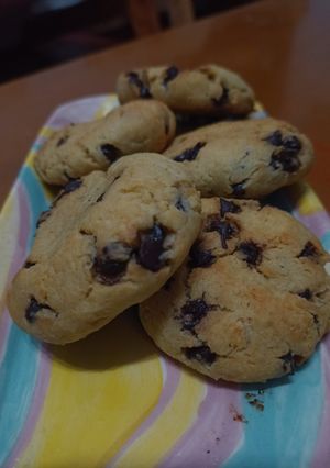 Una foto de Galletitas con chips de chocolate saludables con garbanzo