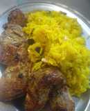 Cerdo con arroz al curry